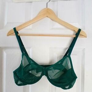 gapbody teal mesh underwire bra